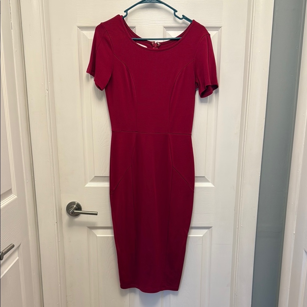 Unique Vintage Magenta Women's Dress